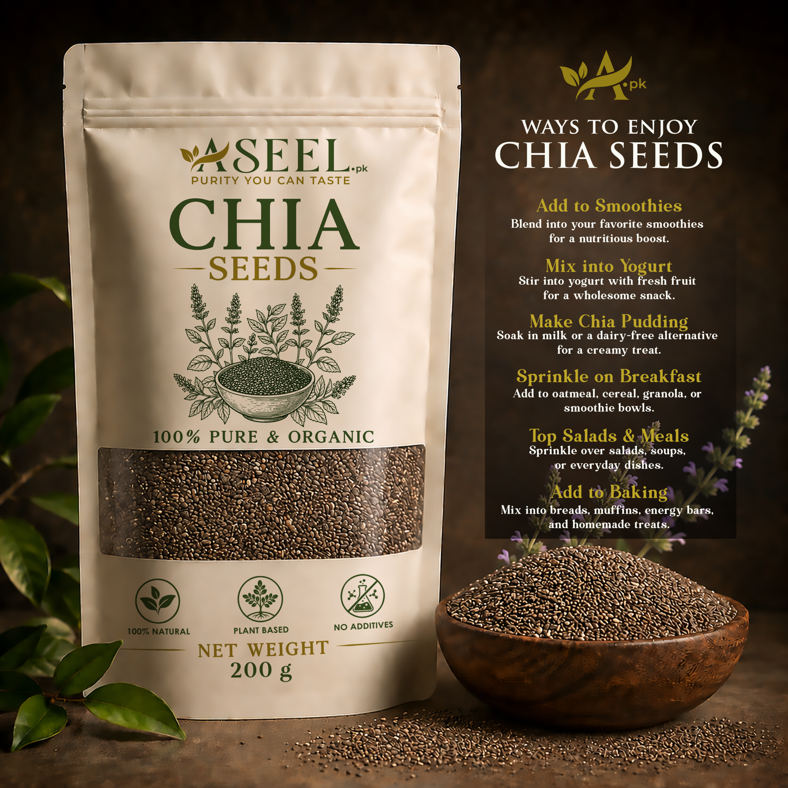 Aseel Oganic Chia Seeds