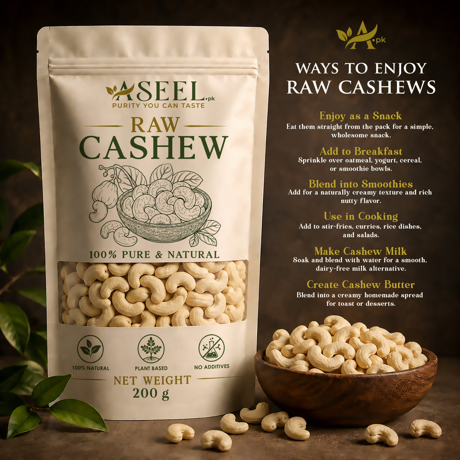 Aseel Raw Cashew - Image 2