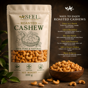 Premium Roasted Cashew Nuts – 100% Pure & Natural, 250g, 500g & 1000g Pack