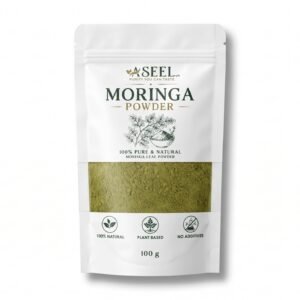 ASEEL Moringa Powder 100g pack – 100% pure, natural, and plant-based