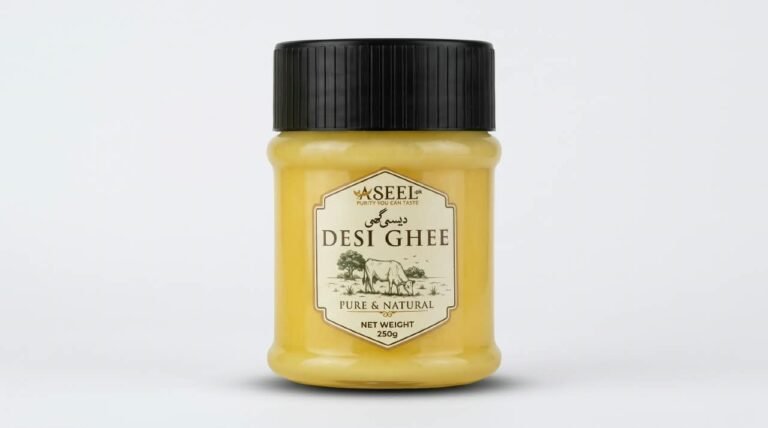 ASEEL Desi Ghee 500g and 250g jars – 100% pure and natural