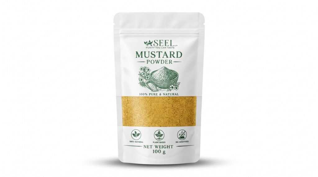 ASEEL Mustard Powder pouch - 100% pure and natural.