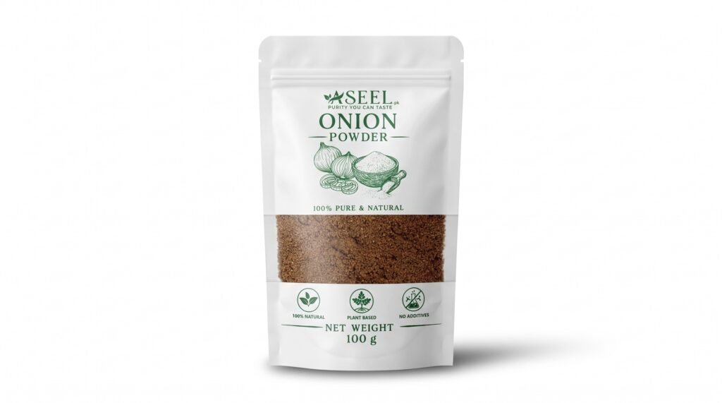 ASEEL Onion Powder 100g pouch – 100% pure, natural, and plant-based