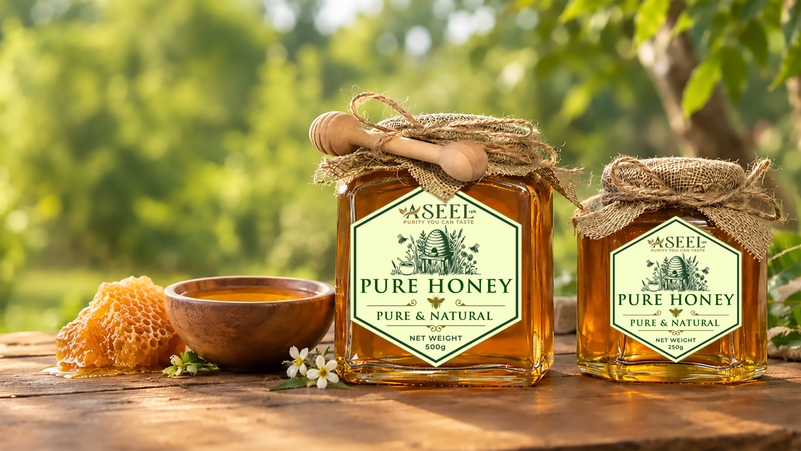 Aseel Pure honey slider image