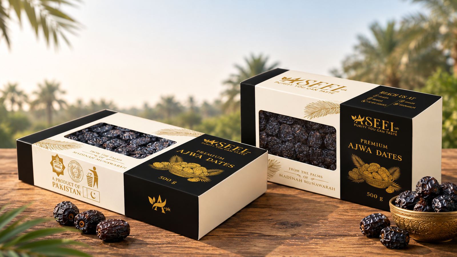 Premium Ajwa Dates in Nature